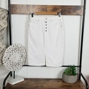 Joe's Jeans | White Malka Denim Skirt NWT Size 24